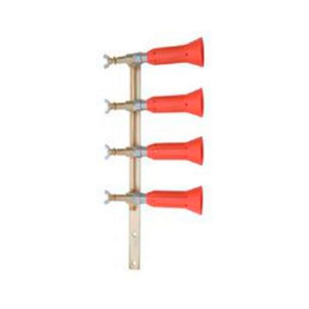 Columna con pulverizador regulable turbo 4 salidas latón
