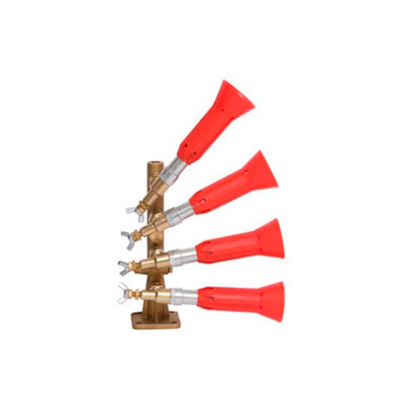 Columna con pulverizador regulable turbo 4 salidas latón módulo antigota