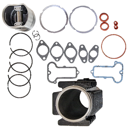 Kit cilindro piston para motores Lombardini 3LD510 Y 3LD511 Antiguo LDA510 4 Segmentos