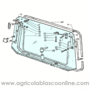 cristal porton trasero tractor cristal porton trasero tractor Ebro cabina Eb