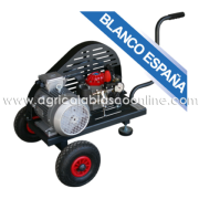carrito bancada 2 ruedas M30 4 CV trifasico poleas blanco espana big