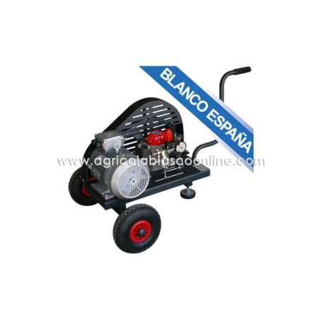 carrito bancada 2 ruedas M30 4 CV trifasico poleas blanco espana big
