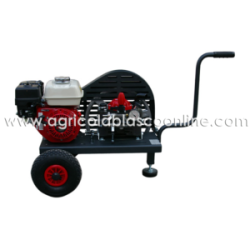 Carrito Bancada 2 ruedas bomba Imovilli M50 motor Honda GX160 a poleas