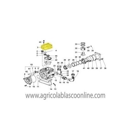 Culata bombas Bertolini PA330 PA430
