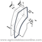 Goma Cristal puerta derecha Kubota M6040, M7040, M8540, M8560, M9540, M9960, M5091, M5111STAND