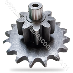 796570 Pinon doble Transmision Cardan Agria motocultor Cadena Dientes 3 1 bi