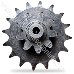  796570 Pinon doble Transmision Cardan Agria motocultor Cadena Dientes 1 1 bi