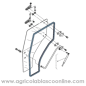 Goma Cristal puerta derecha tractor Kubota M7040, M8540, M9540 DNT Frutero