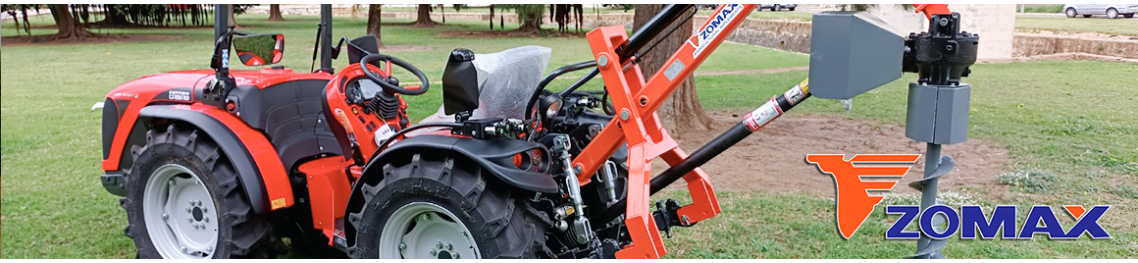 Ahoyadoras para tractor Zomax, con y sin ayuda hidraulica.